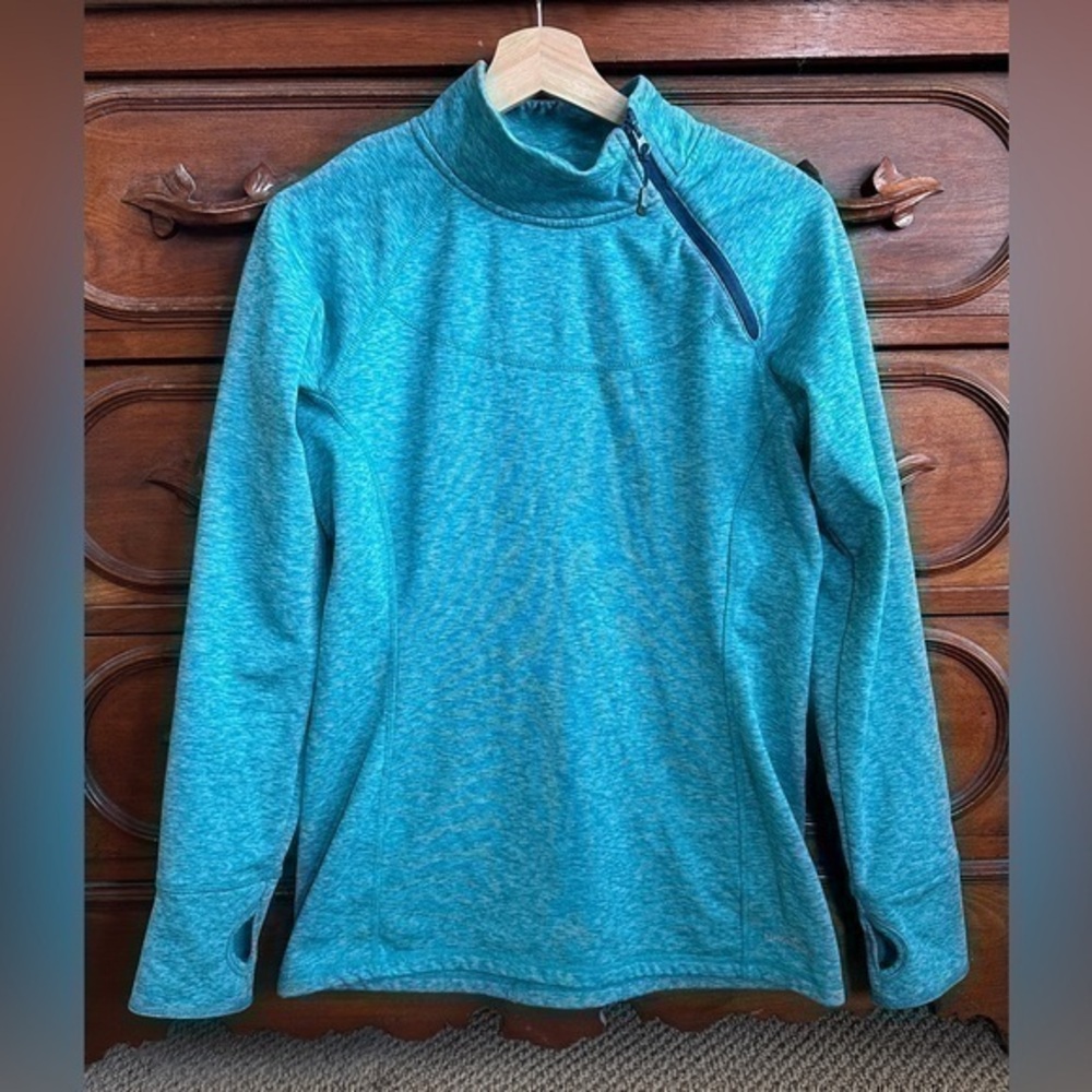 Eddie Bauer asymmetric zip fleece
